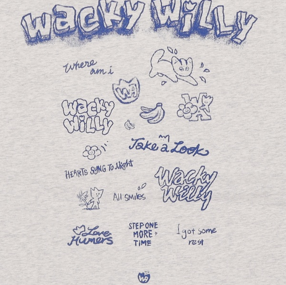 와키윌리(WACKY WILLY) 반소매 티셔츠 XL