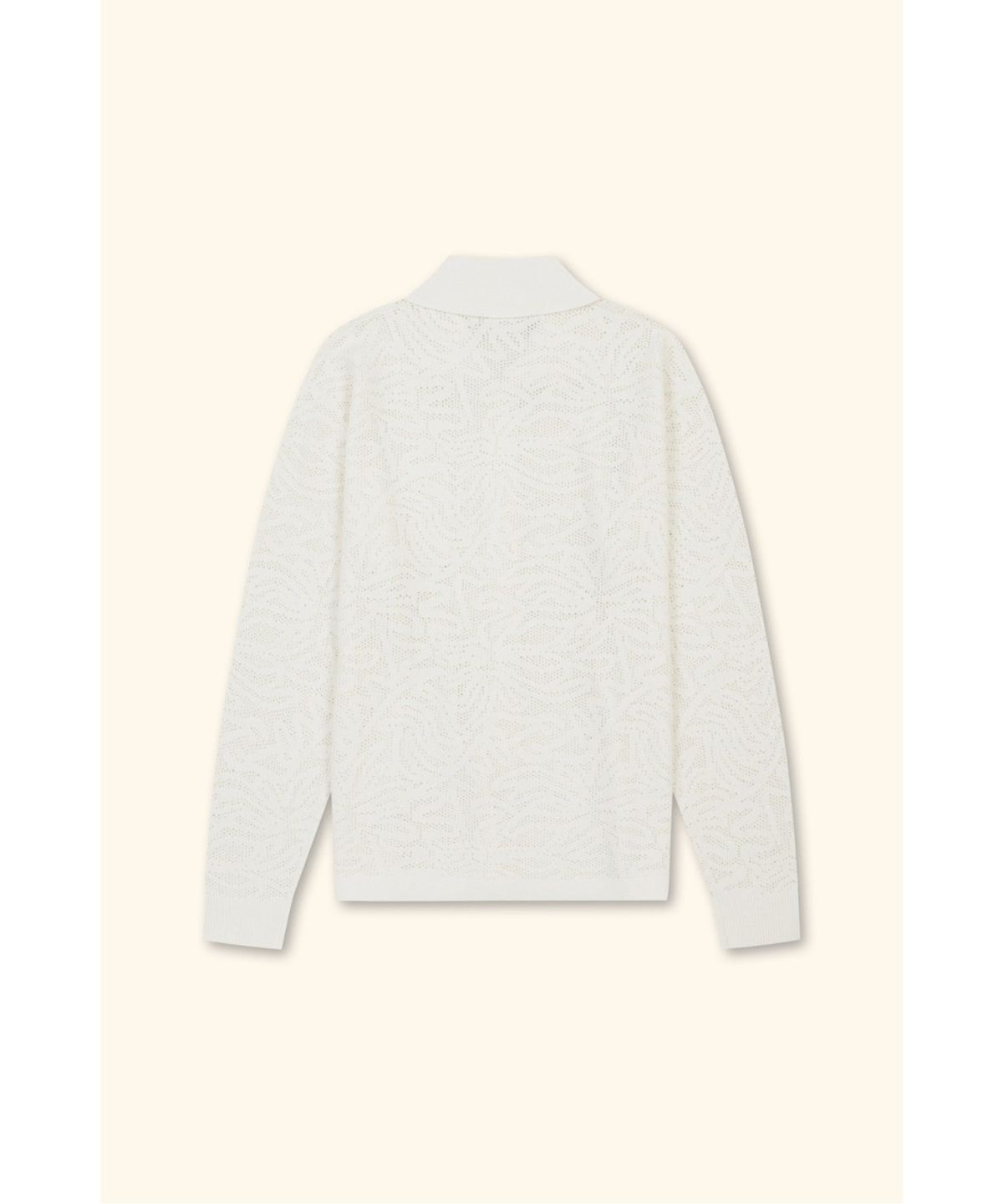드롤드무슈(DROLE DE MONSIEUR) Knitwear Lace Shirt Polo Longsleeve D0WCW26110WHM