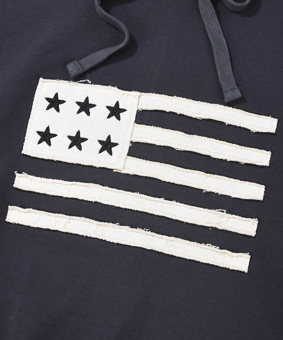 지프(JEEP) 데이지 워싱 USA FLAG 후드 티셔츠 (JR5THU833DG)