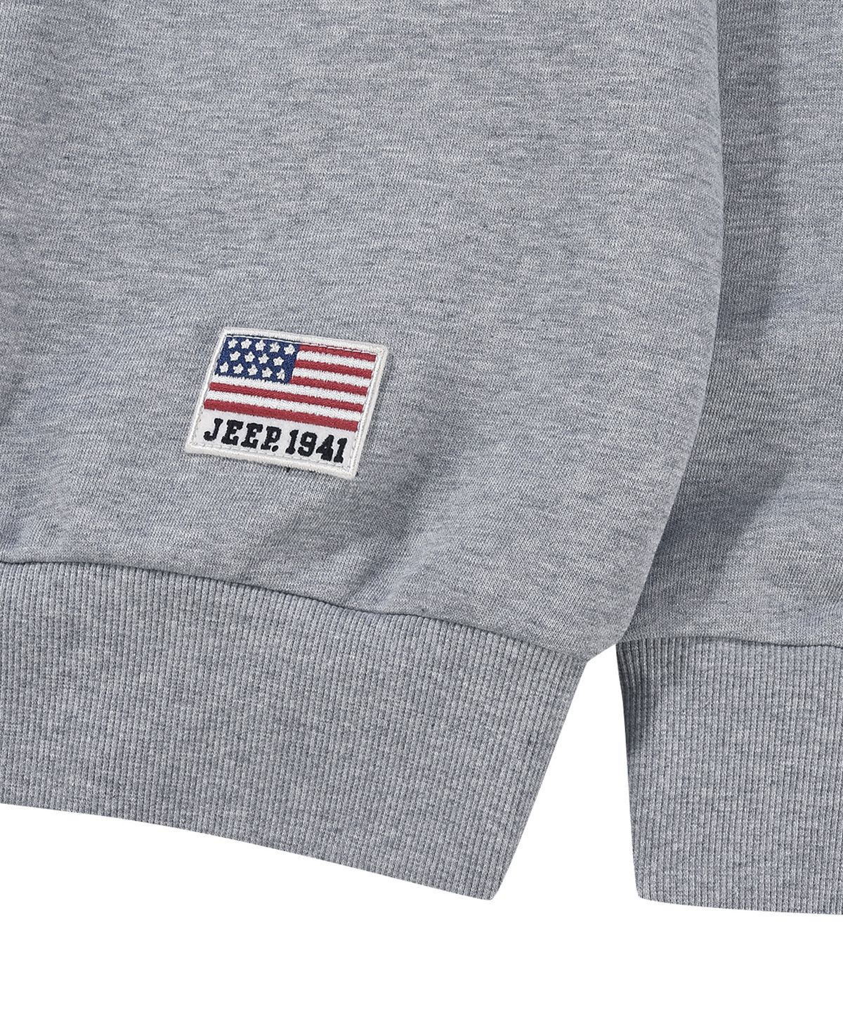 지프(JEEP) 데이지 워싱 USA FLAG 후드 티셔츠 (JR5THU833MG)