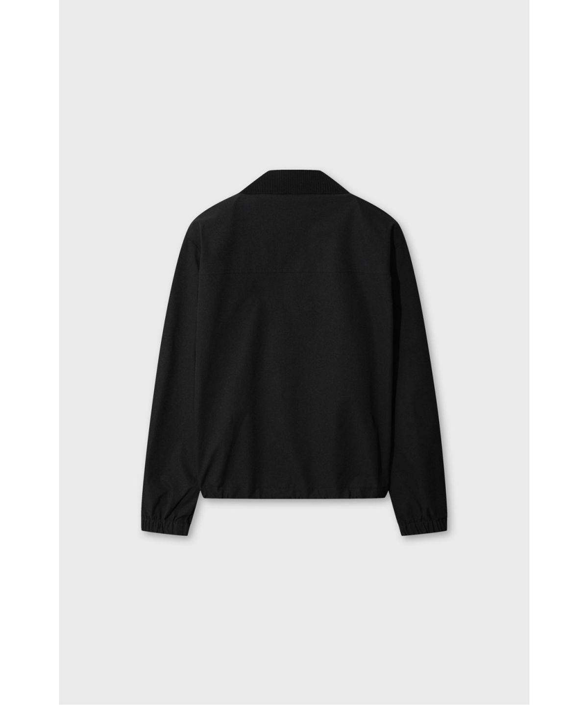 왁(WAAC) Women Knit Collar Woven Quarter-zip Pullover WWTBA26604BKX