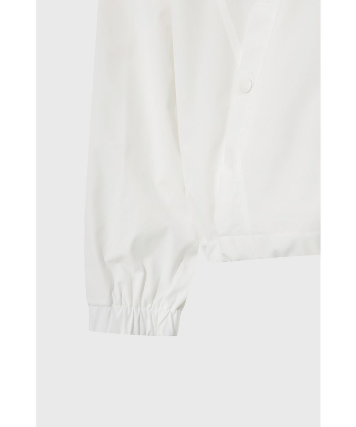 왁(WAAC) Women Knit Collar Woven Quarter-zip Pullover WWTBA26604IVX