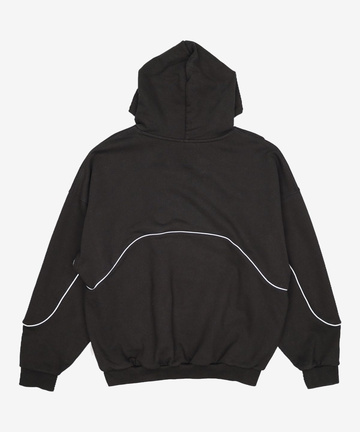 본투윈(BORN TO WIN) BIG CHROME REFLECTIVE LINE HOODIE [BLACK] 2
