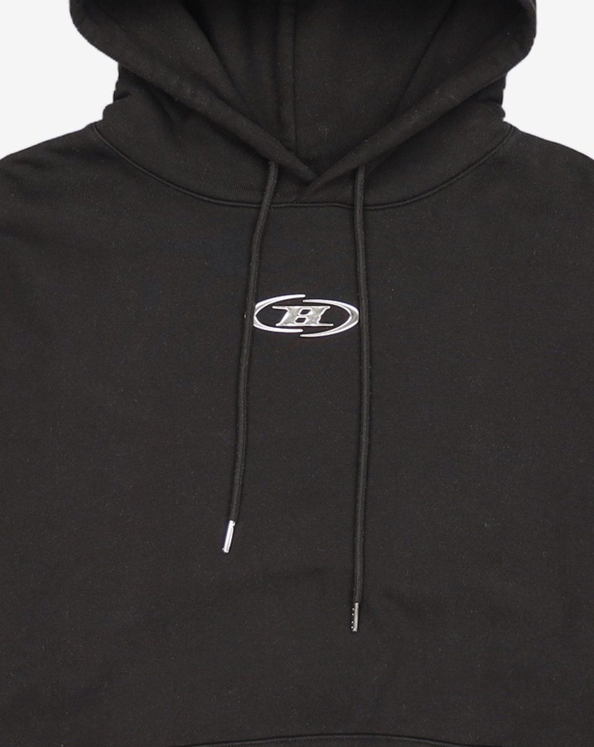 본투윈(BORN TO WIN) BIG CHROME REFLECTIVE LINE HOODIE [BLACK] 2
