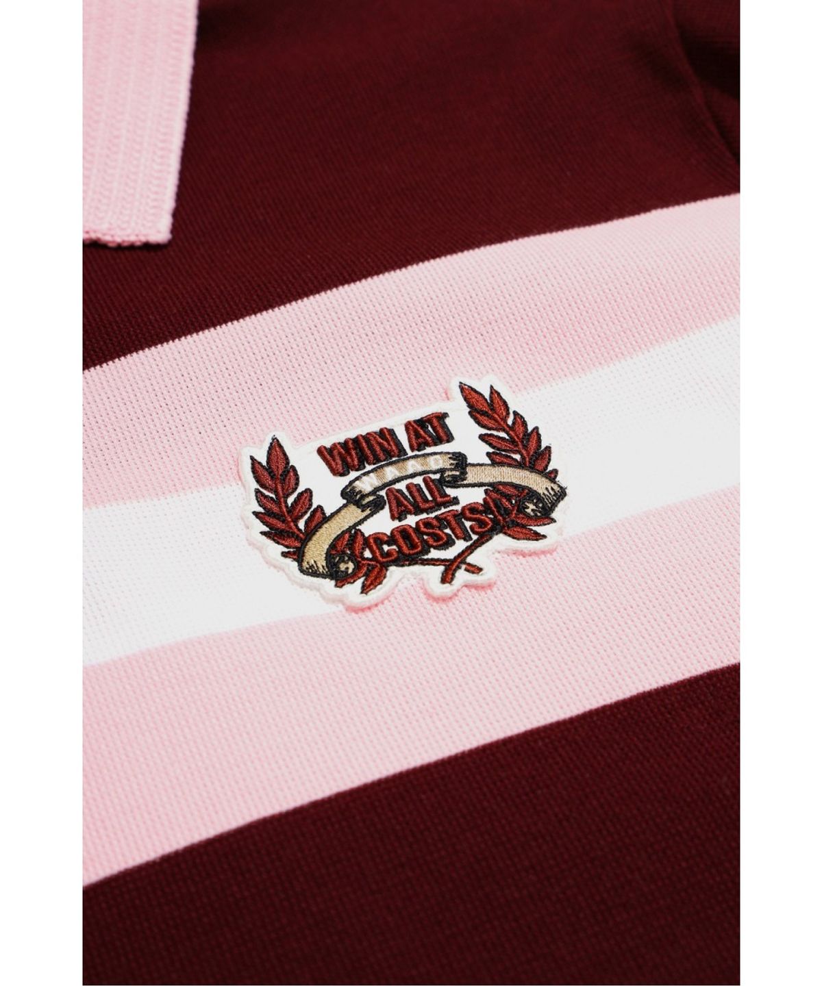 왁(WAAC) Women Knit Collar Stripe Polo WWTBA26606WID