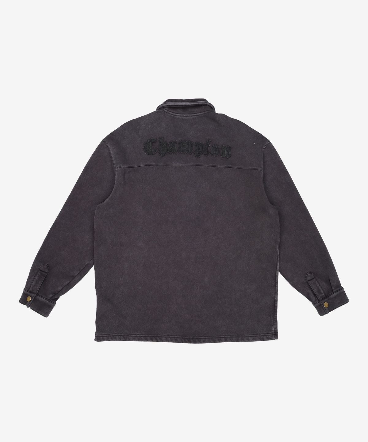 챔피온(CHAMPION) 가먼트워시 기모 스웨트 셔츠 Black L