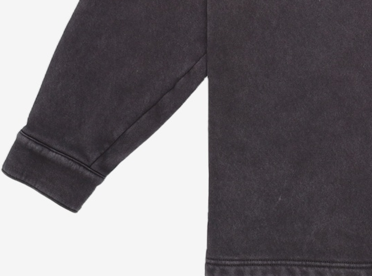 챔피온(CHAMPION) 가먼트워시 기모 스웨트 셔츠 Black L