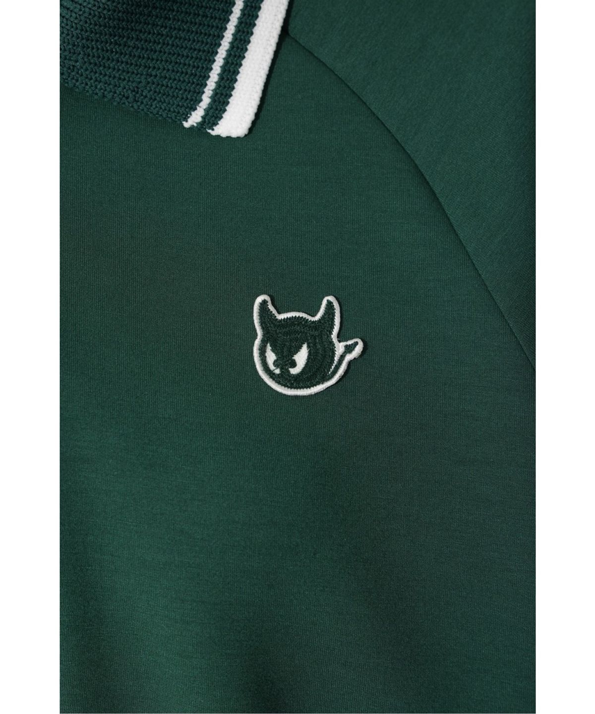 왁(WAAC) Women Knit Collar Quarter-zip Sweatshirts WWTBA26602GRD