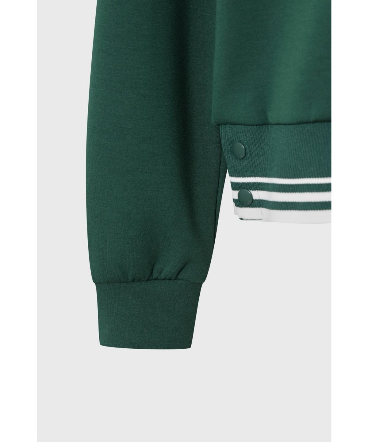 왁(WAAC) Women Knit Collar Quarter-zip Sweatshirts WWTBA26602GRD