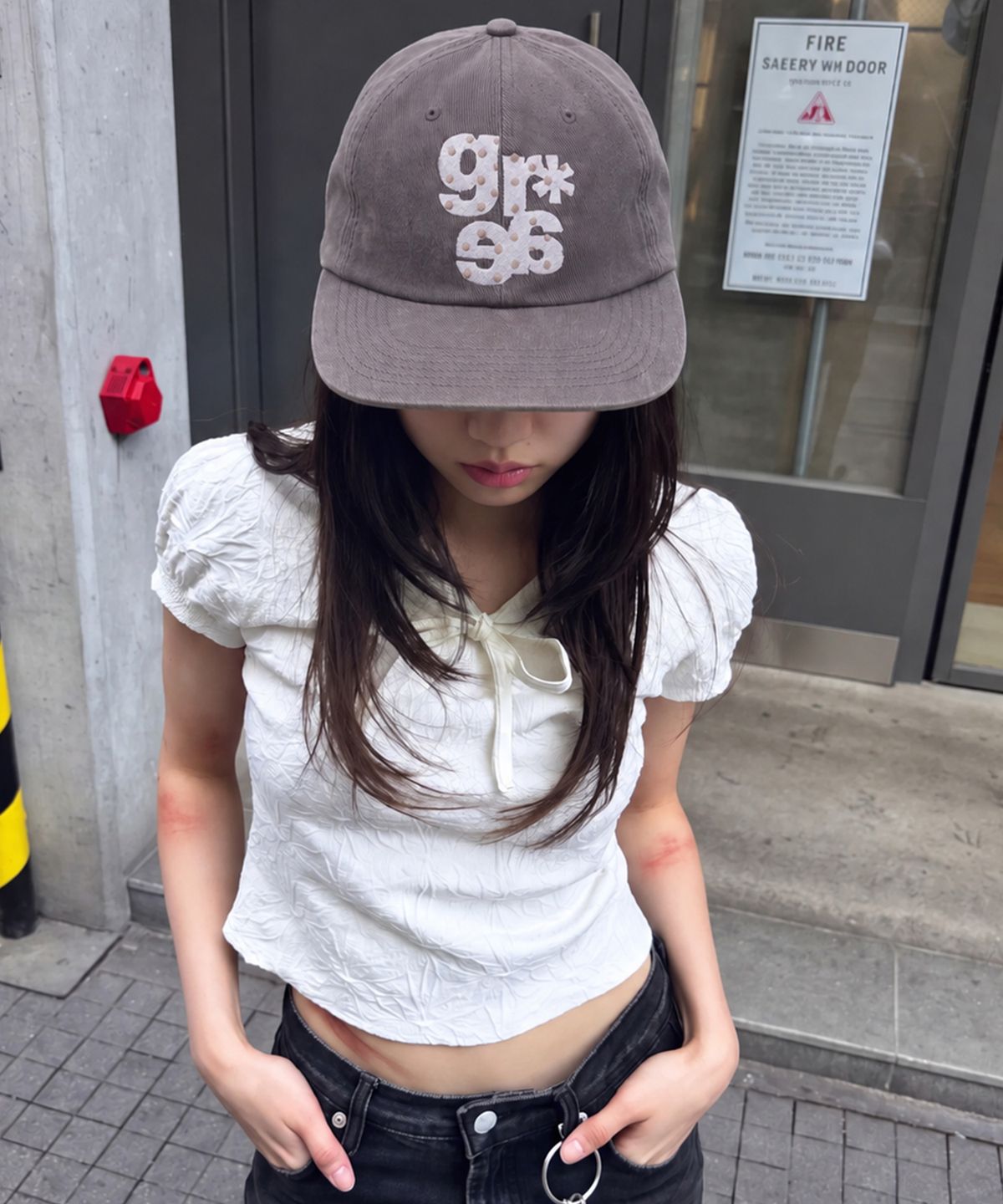 그레이버(GRAVER) [UNISEX]GRAE-S DOT 5패널 볼캡_Brown