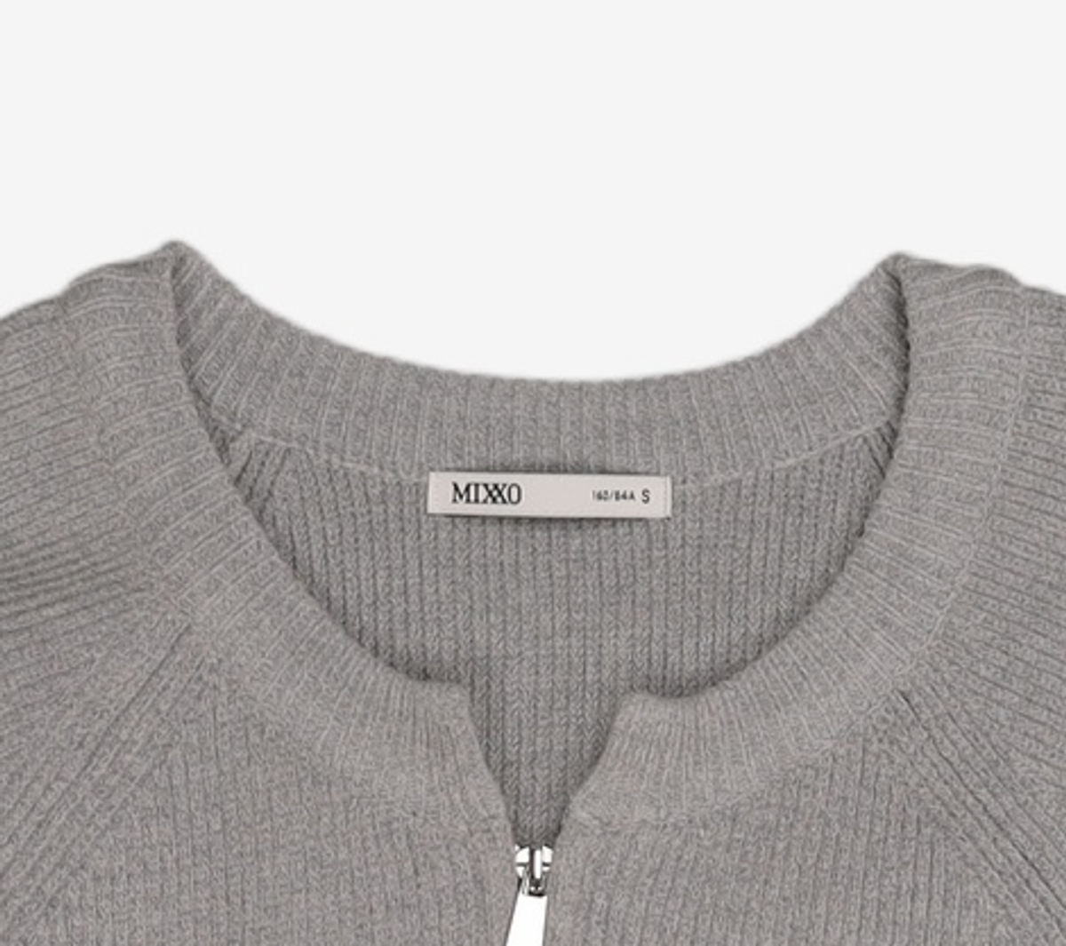 미쏘(MIXXO) 라운드넥 집업가디건_MIWCKE213T S