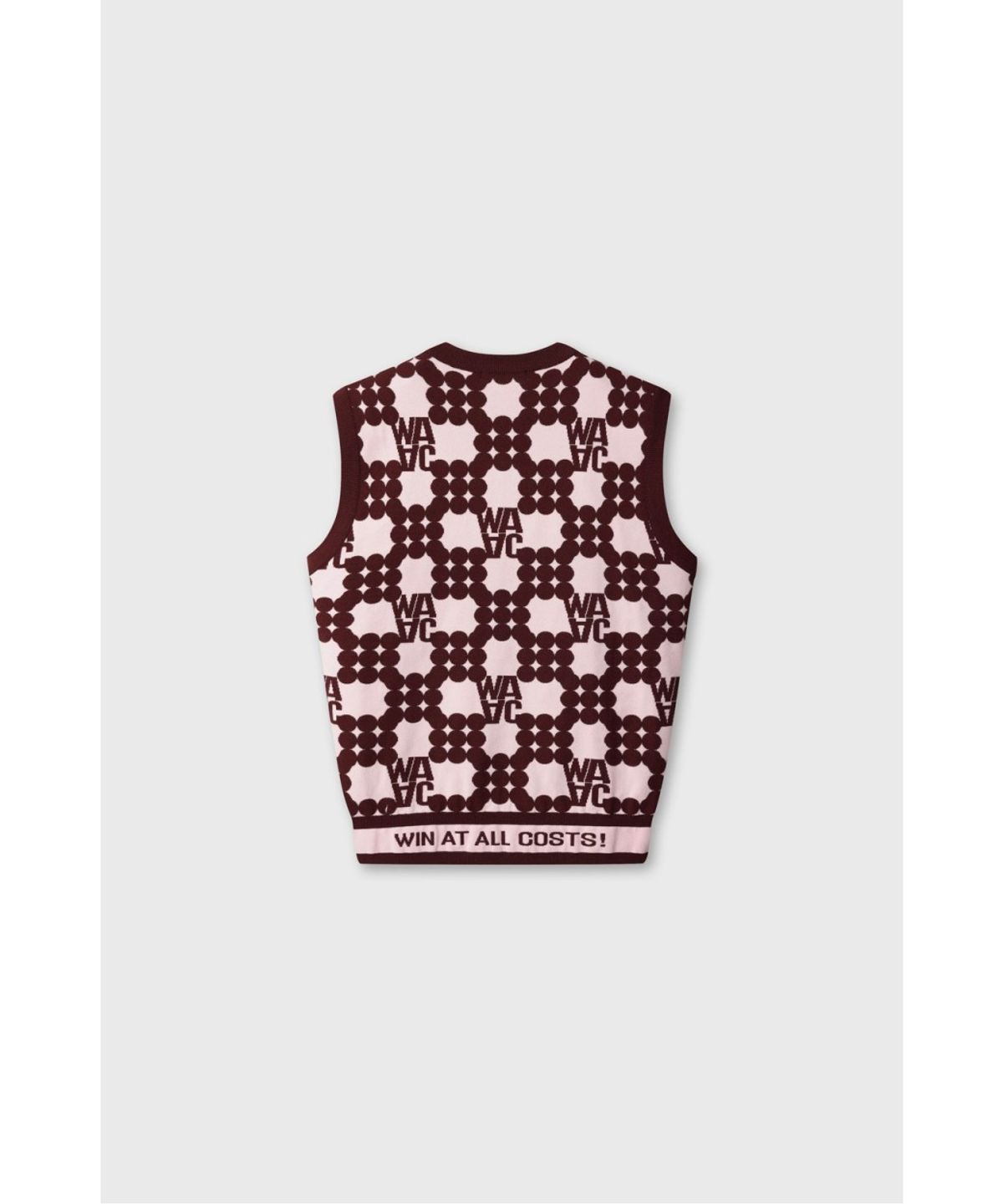 왁(WAAC) Women Dot Pattern Knit Vest (Set-up) WWWAA26610WID