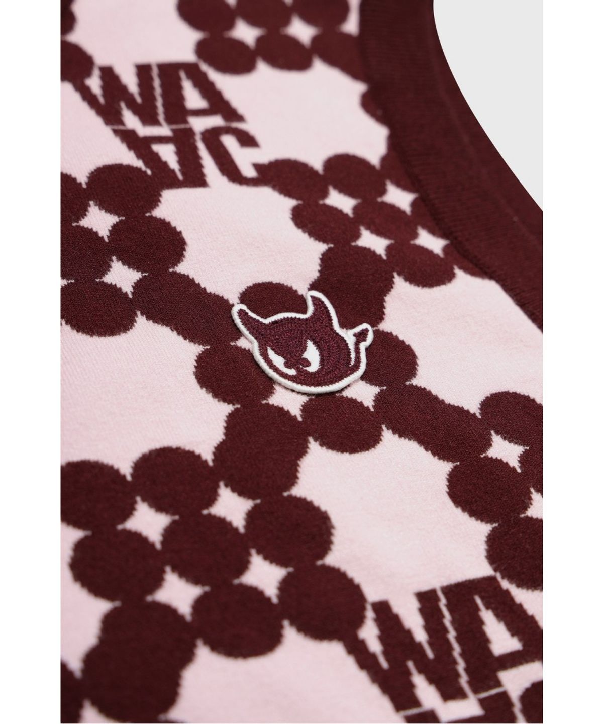 왁(WAAC) Women Dot Pattern Knit Vest (Set-up) WWWAA26610WID