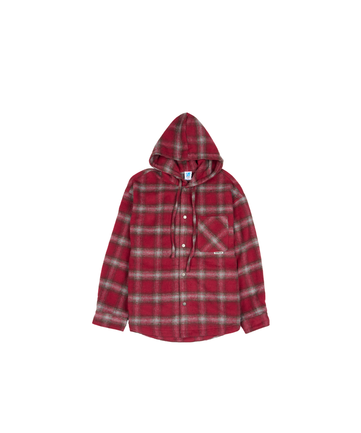 더블제이디(DOUBLE JD) 체크 셔츠 후드