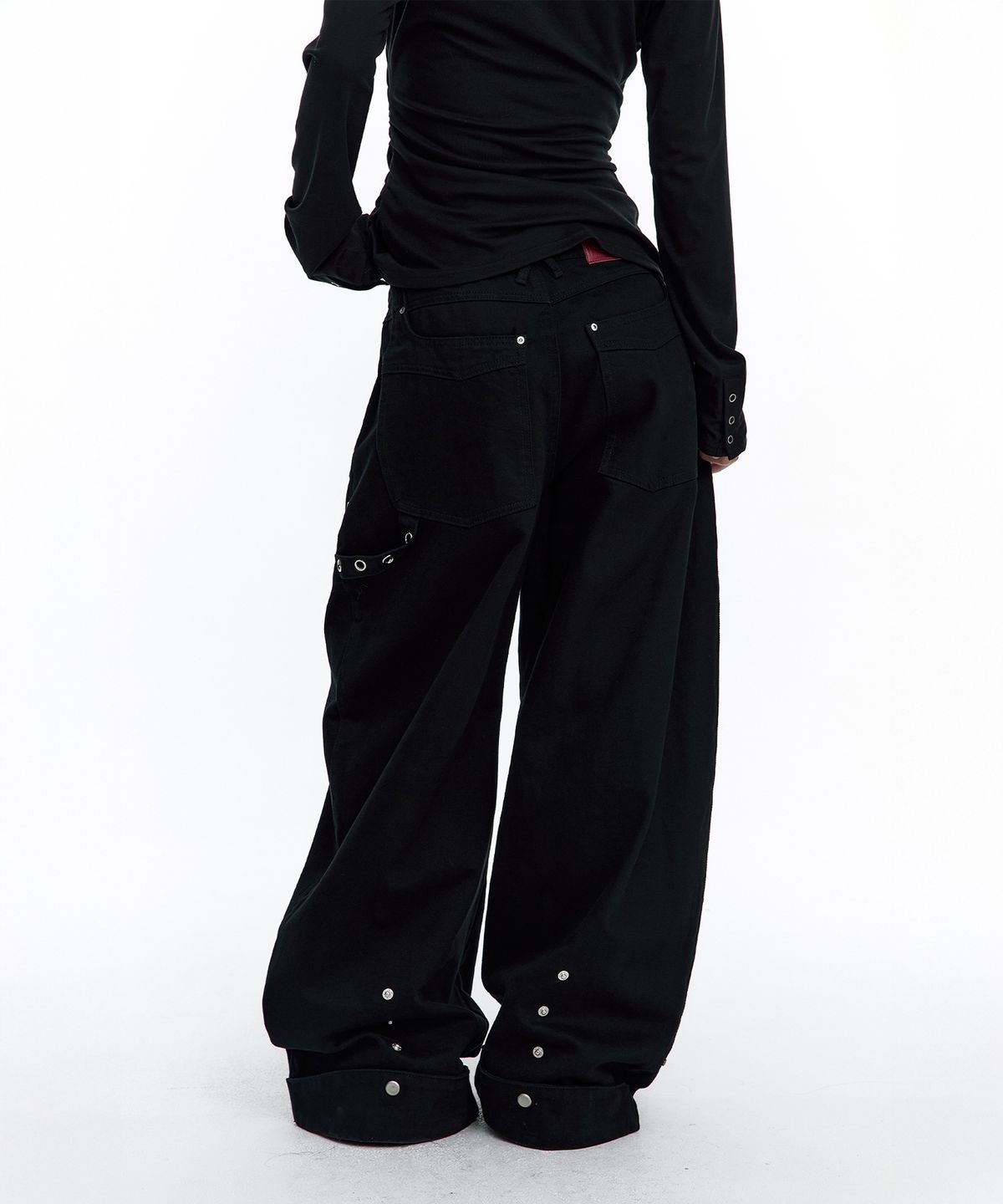 러프넥(ROUGHNECK) Curved Work Pants Black