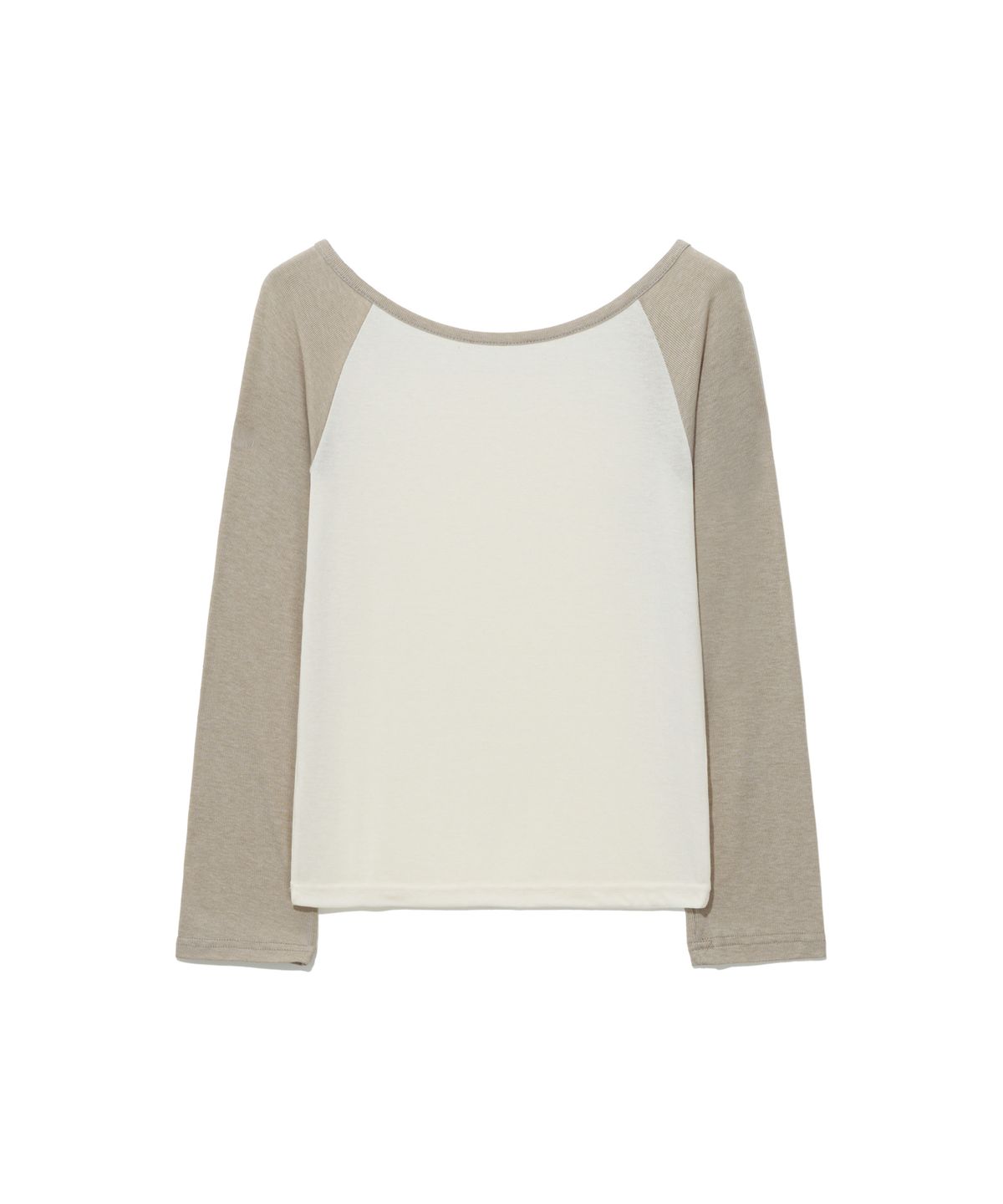 모아(MOAA) Soft Ribbed Boatneck Raglan Top (Blush wine)