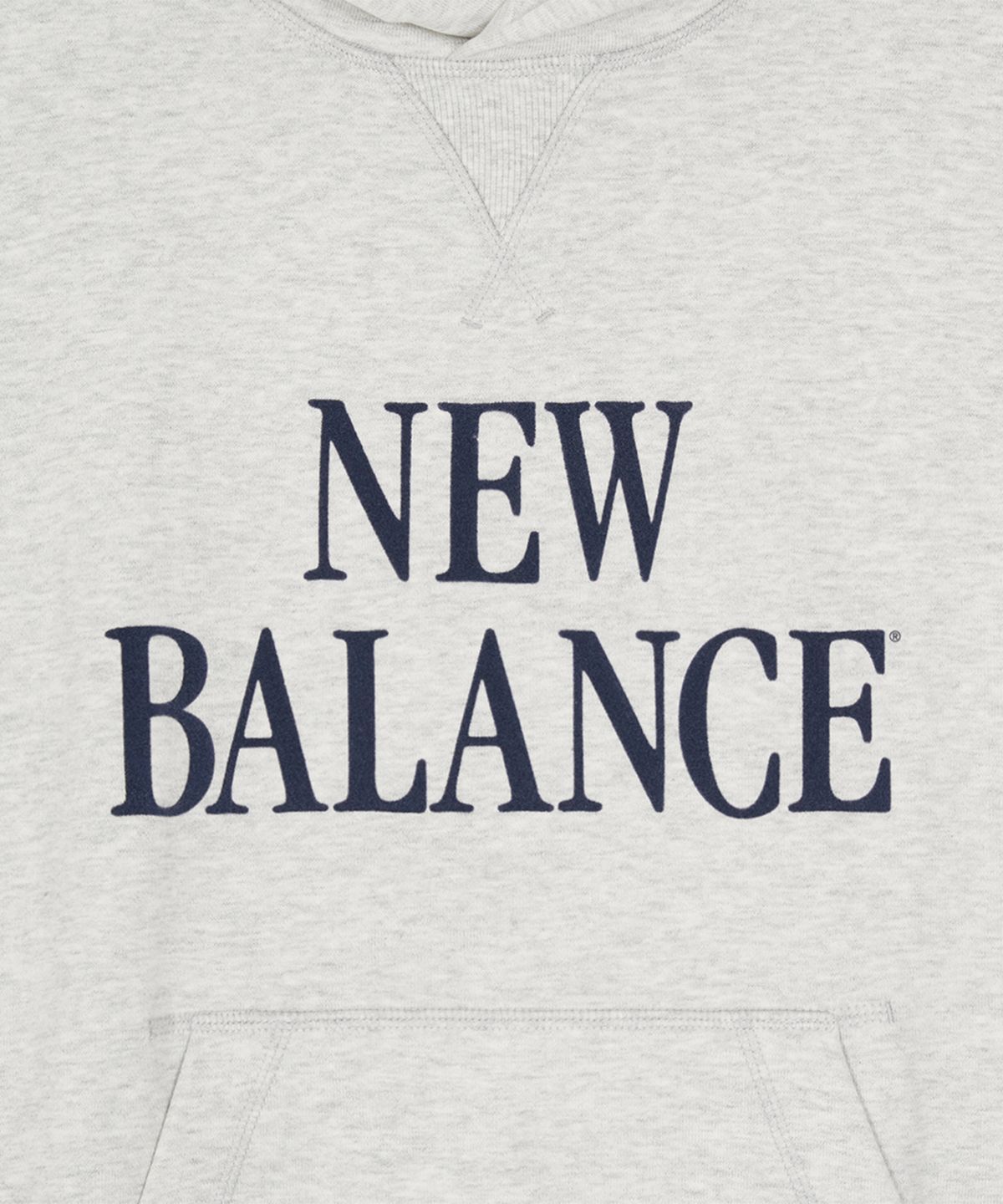 뉴발란스(NEW BALANCE) NBN0G42913 / UNI 에센셜 클래식 레터링 후드티 (L/GRAY)
