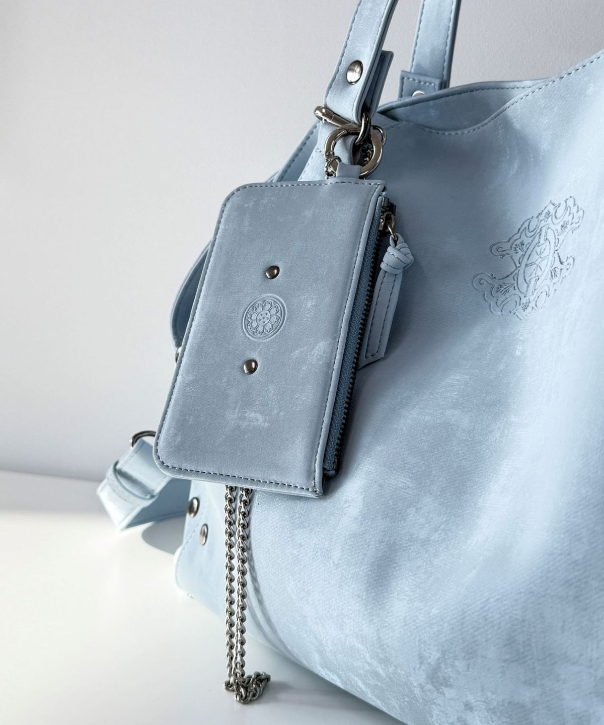 칠 하나 투 구육(71TO96) 수막새 카드지갑 , Sumaksae Card Wallet (Sky Blue)