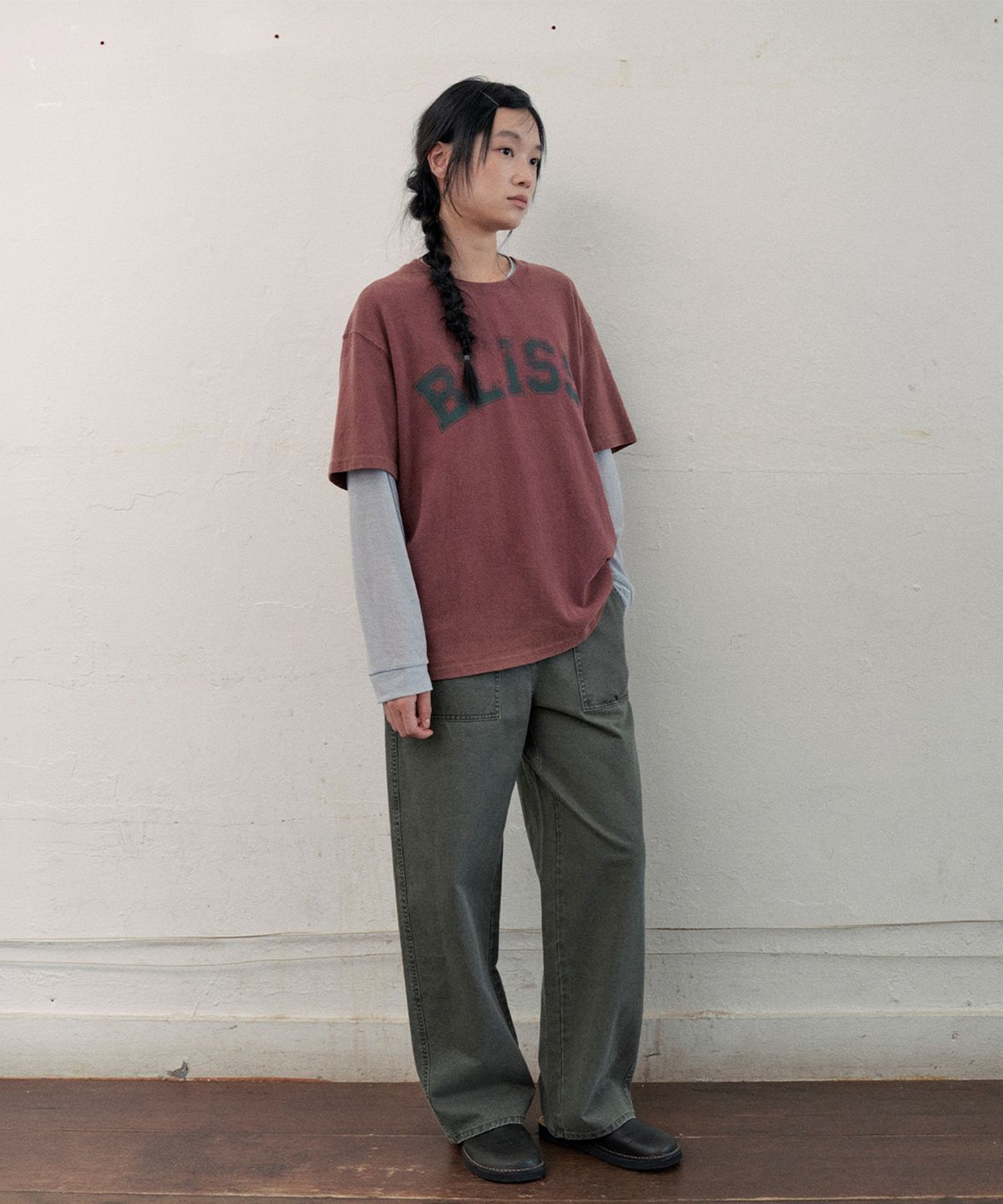 모노크롬(MONOCHROME) bliss over fit t-shirt (2color)