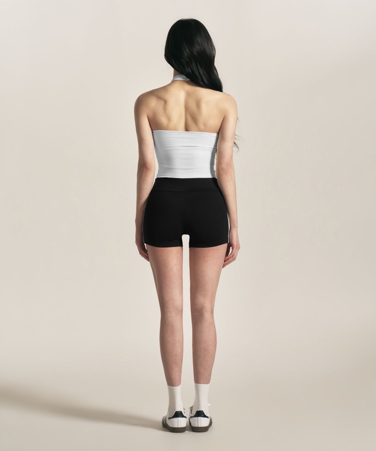 본투윈(BORN TO WIN) W SYMBOL B HALTER NECK SPORTY BRA TOP [WHITE]