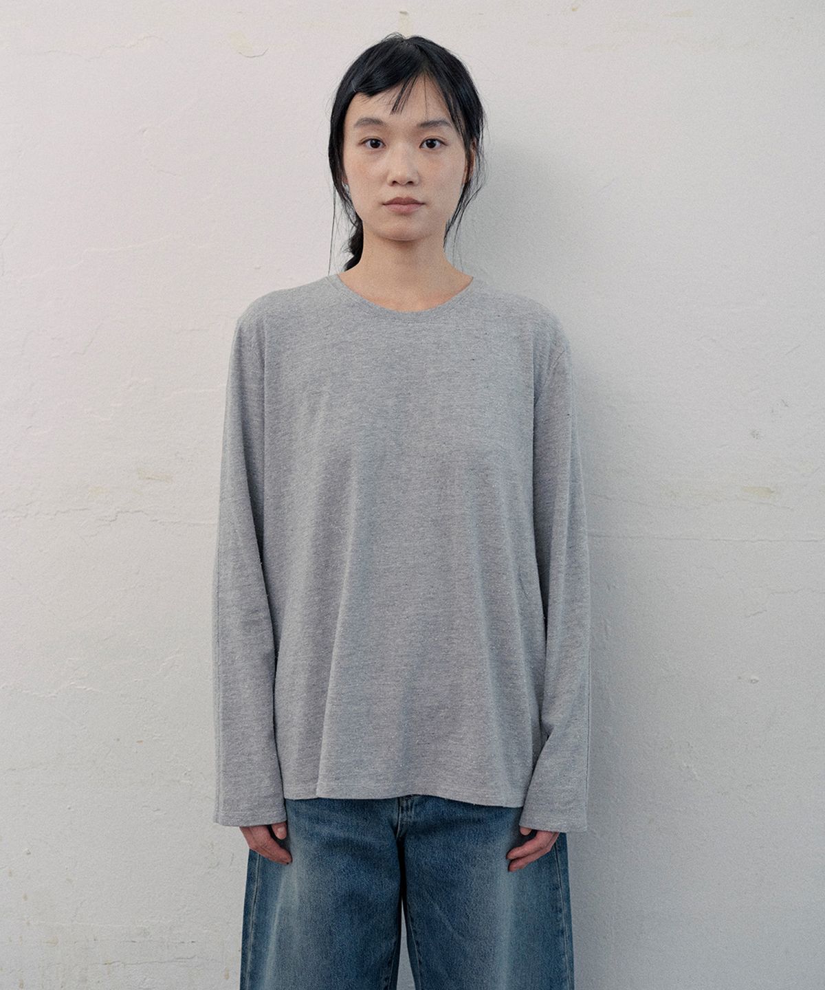 모노크롬(MONOCHROME) clof boucle t-shirt (2color)