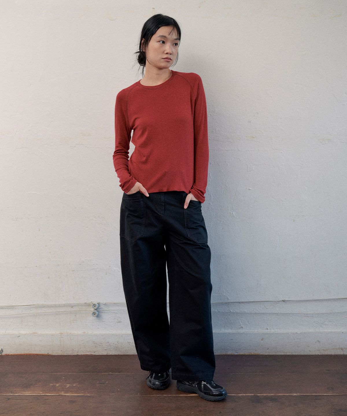 모노크롬(MONOCHROME) mylo rib t-shirt (6color)