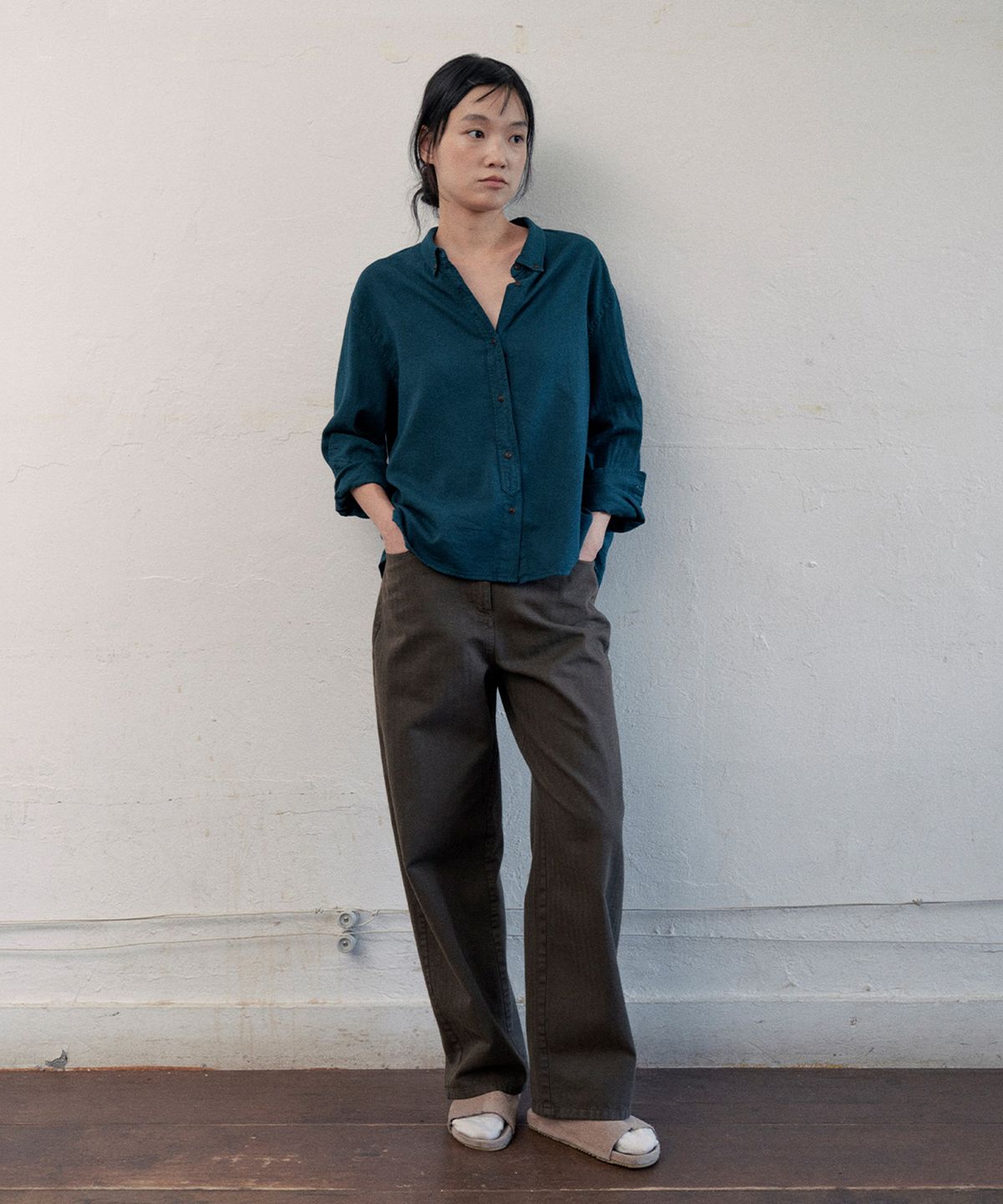 모노크롬(MONOCHROME) 26 tia dyeing shirt (2color)