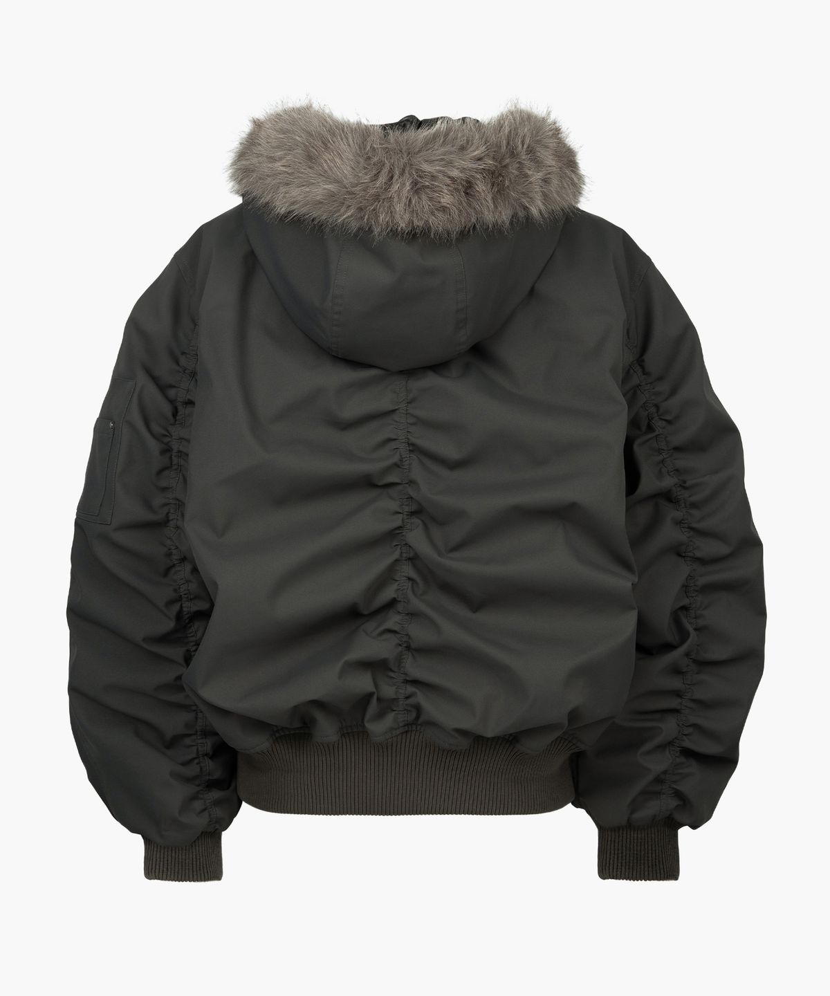러프넥(ROUGHNECK) MA-1 Snap Jacket Khaki