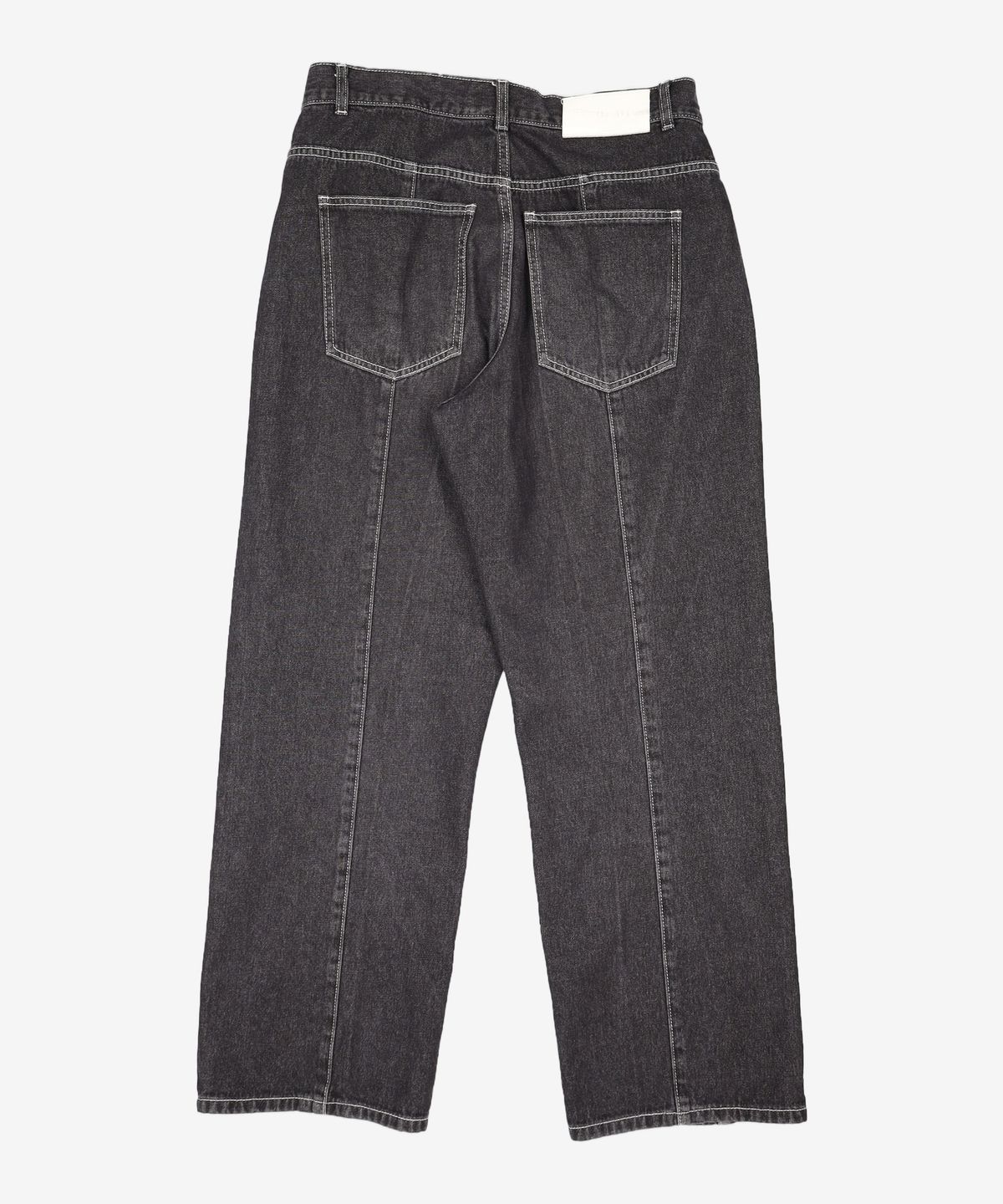 데케트(DECET) Center Incision Wide Jeans DCPT028Black 32