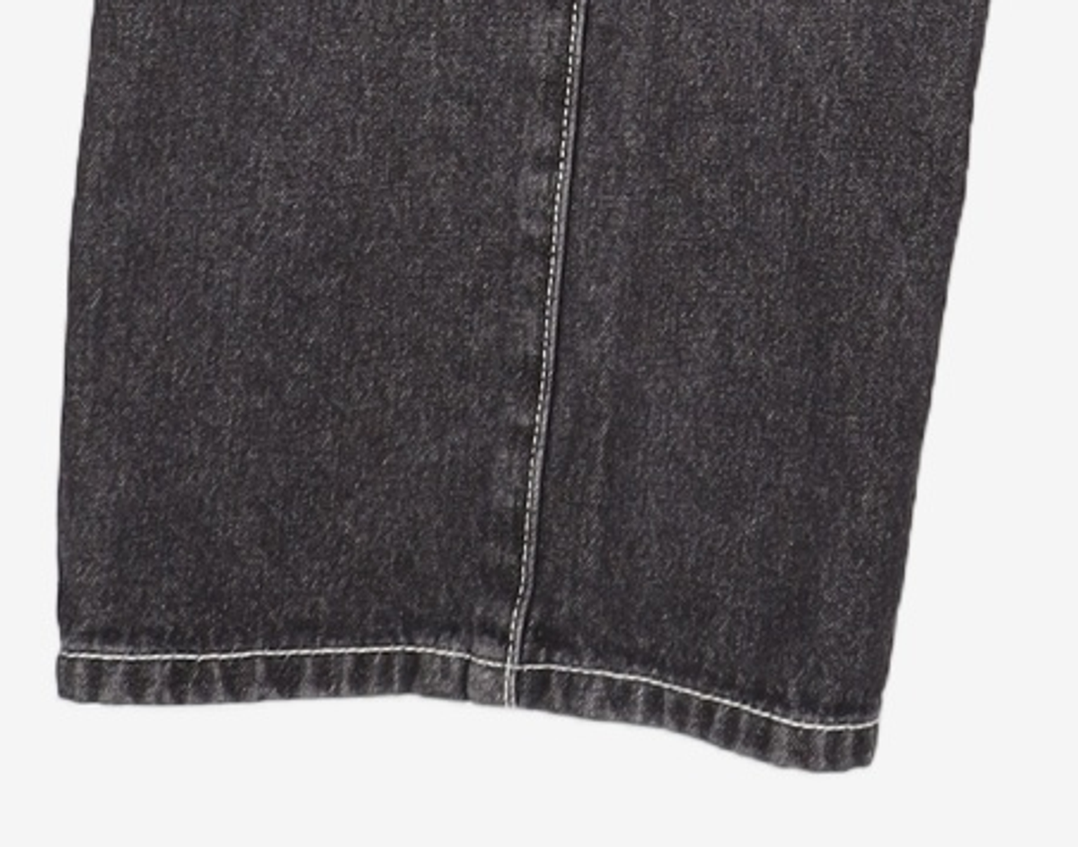 데케트(DECET) Center Incision Wide Jeans DCPT028Black 32
