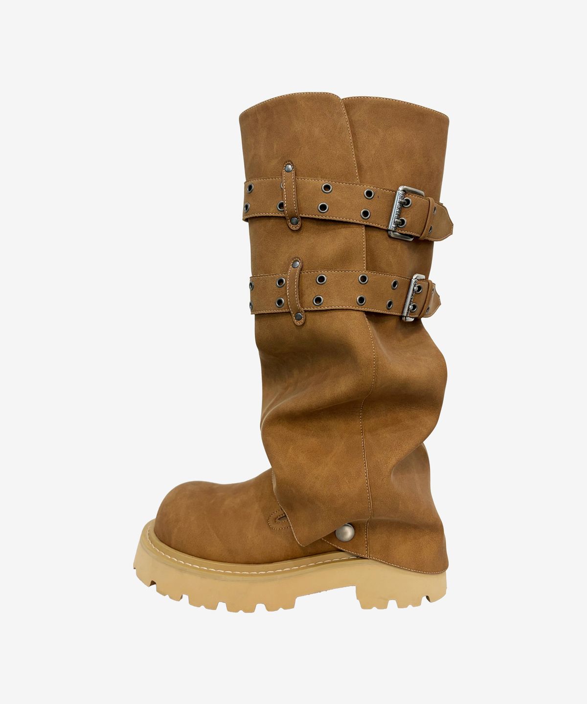 블랙 퍼플(BLACK PURPLE) 포지 투웨이 뮬 부츠 _캐러멜 브라운 Forge Two-Way Mule Boots_Caramel Brown