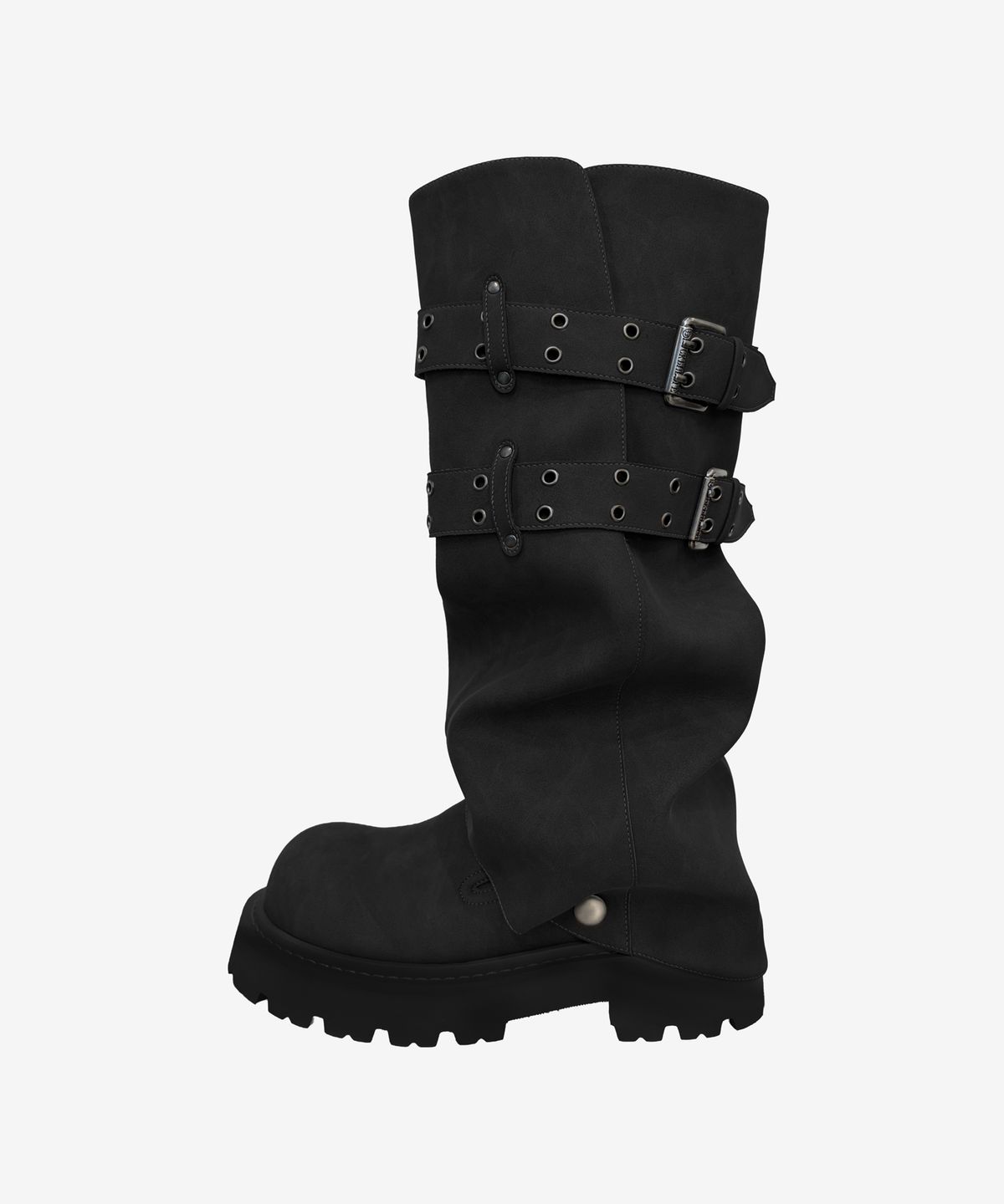 블랙 퍼플(BLACK PURPLE) 포지 투웨이 뮬 부츠 _블랙 Forge Two-Way Mule Boots Black