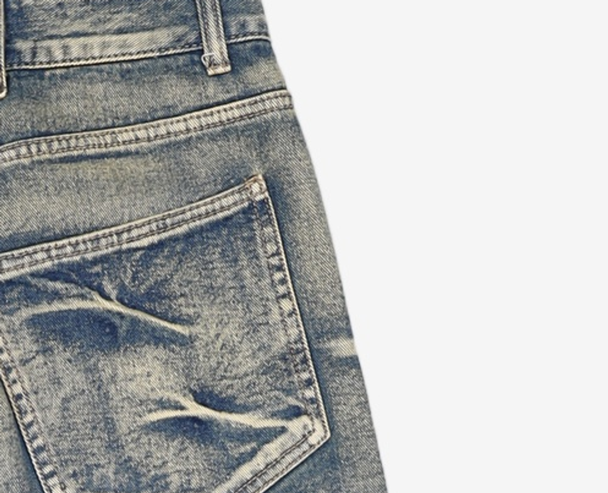 메종미네드(MAISON MINED) PINCH WIND DENIM PANTS RUST BEIGE 46