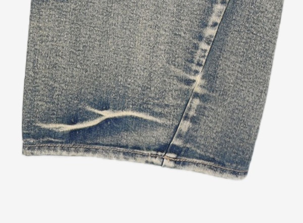 메종미네드(MAISON MINED) PINCH WIND DENIM PANTS RUST BEIGE 46