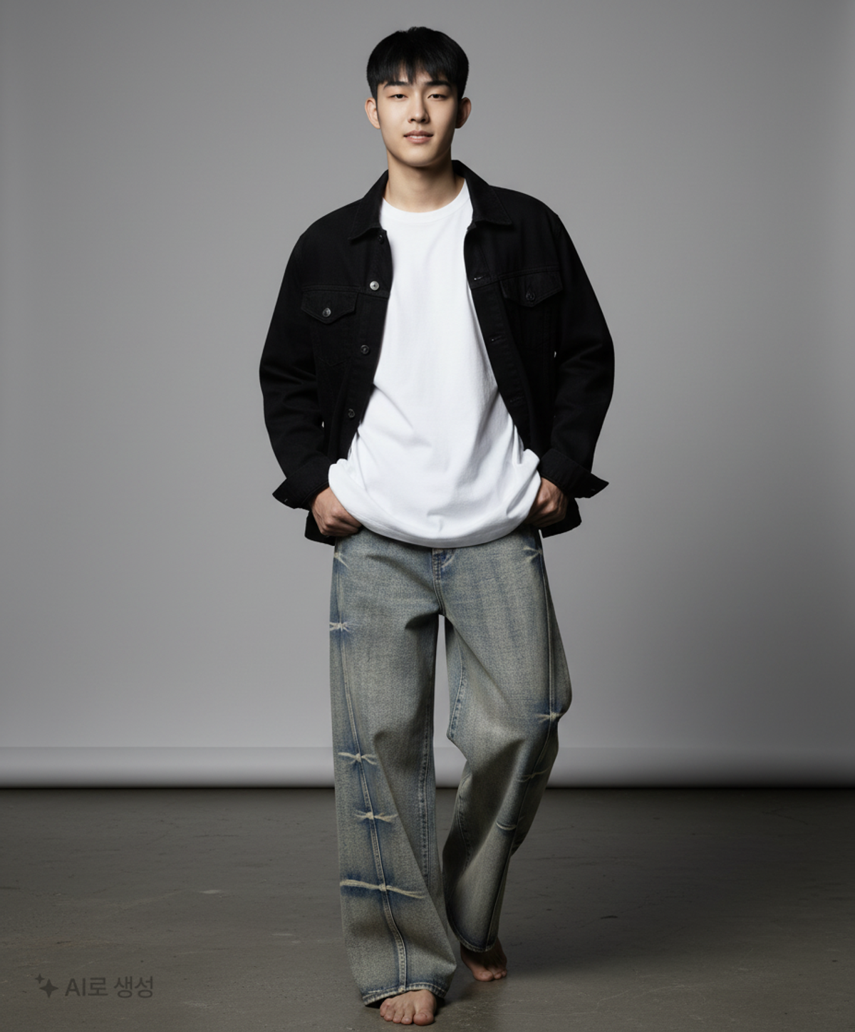 메종미네드(MAISON MINED) PINCH WIND DENIM PANTS RUST BEIGE 46