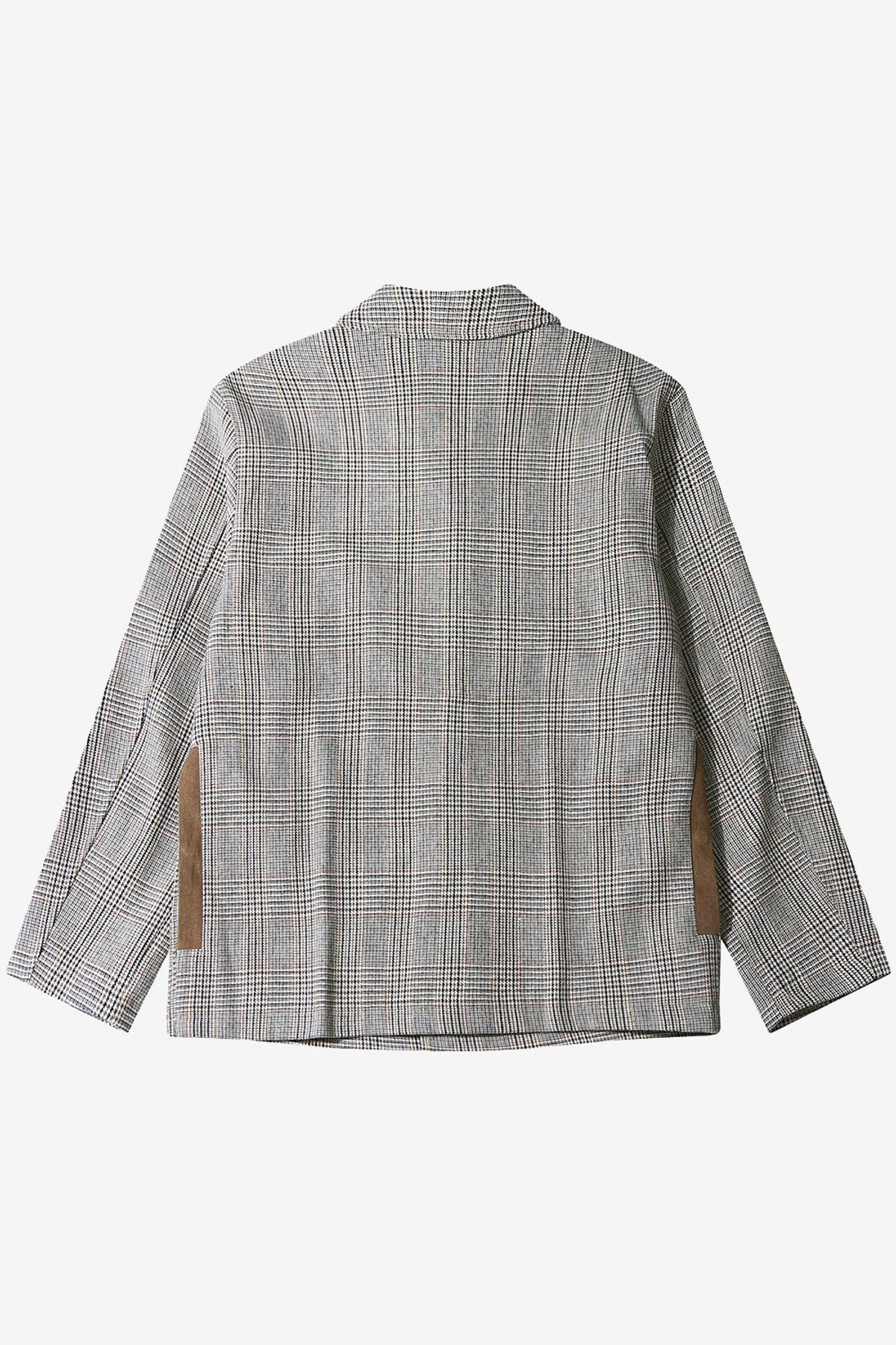 르몽생미셸(LE MONT ST MICHEL) VIGOGNE-CHECKED JACKET_Brown
