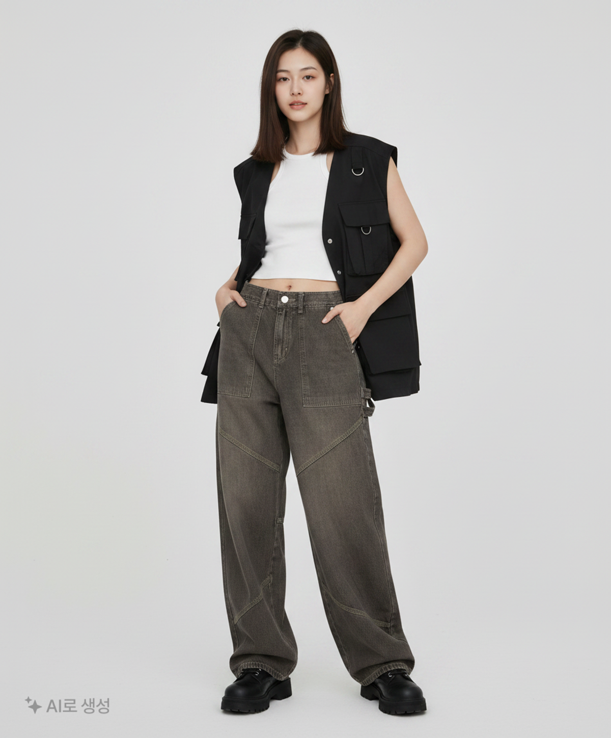 꼼파뇨(CPGN STUDIO) 청/데님 팬츠 S