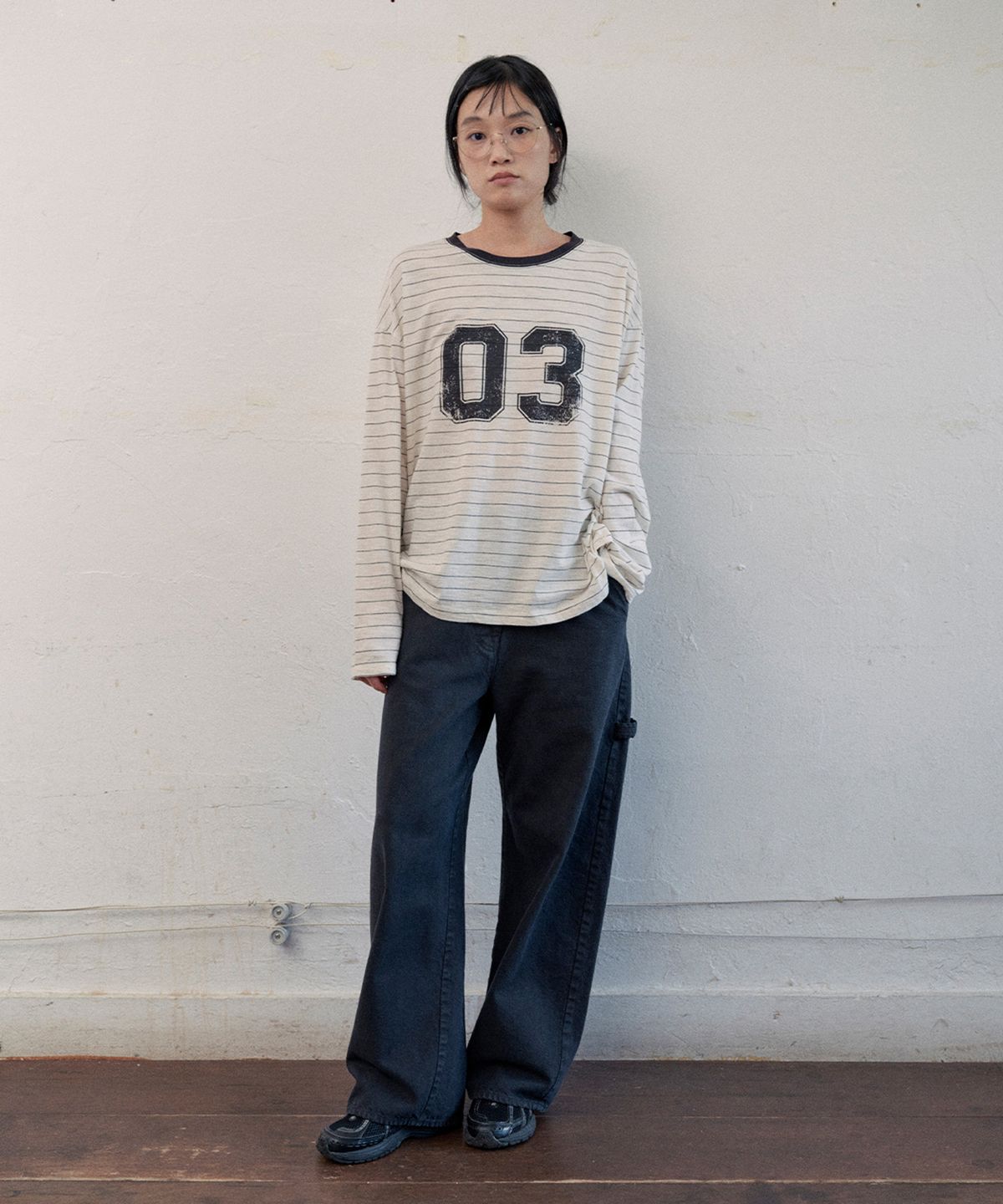 모노크롬(MONOCHROME) dun curved pants (black)