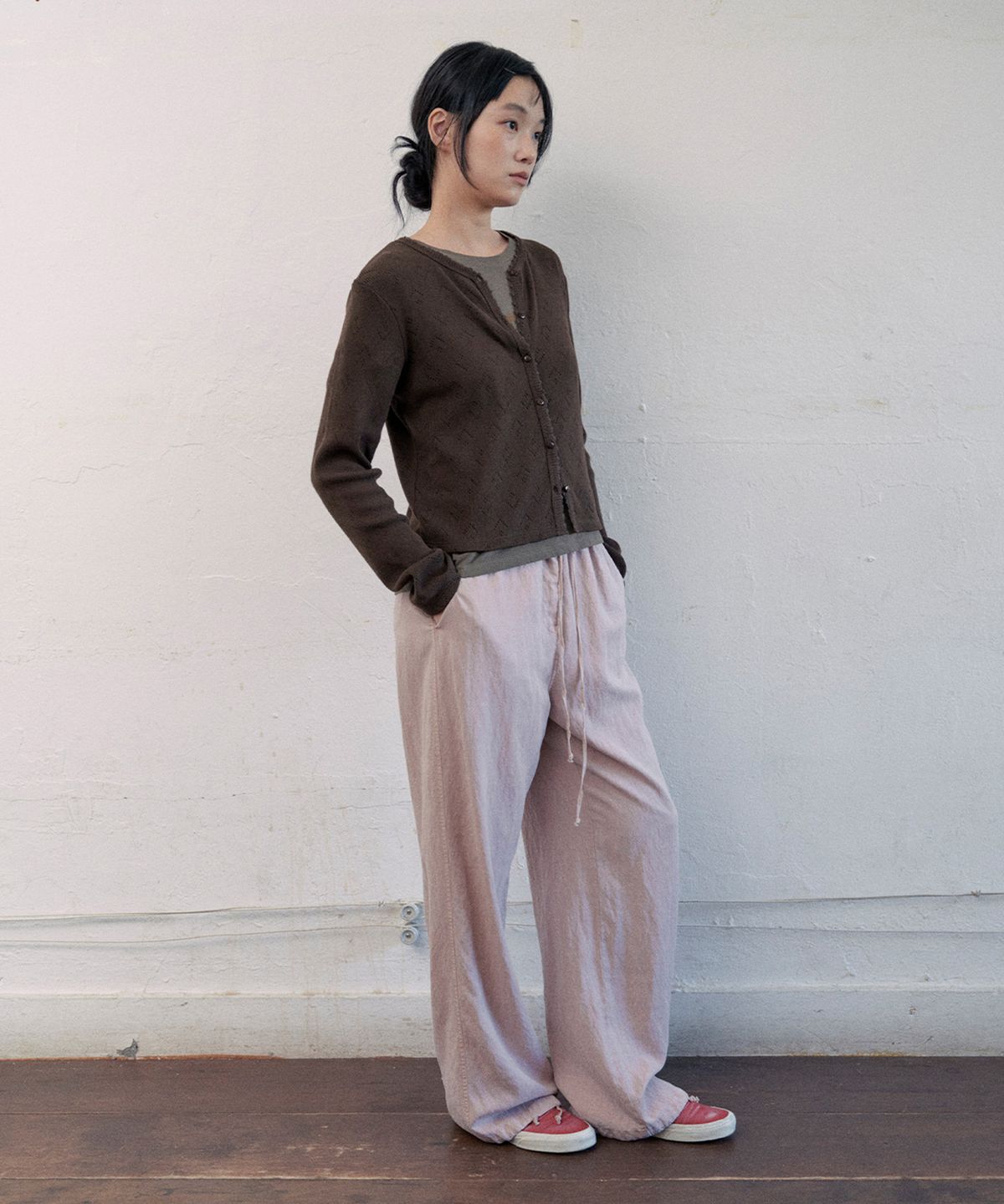 모노크롬(MONOCHROME) noah scallop cardigan (2color)