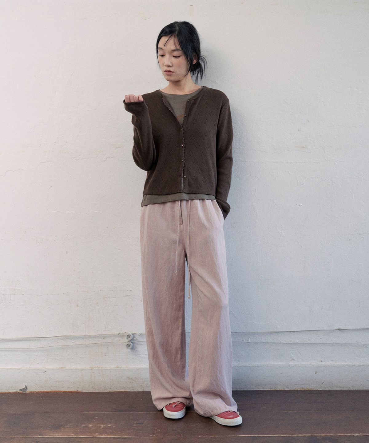 모노크롬(MONOCHROME) noah scallop cardigan (2color)