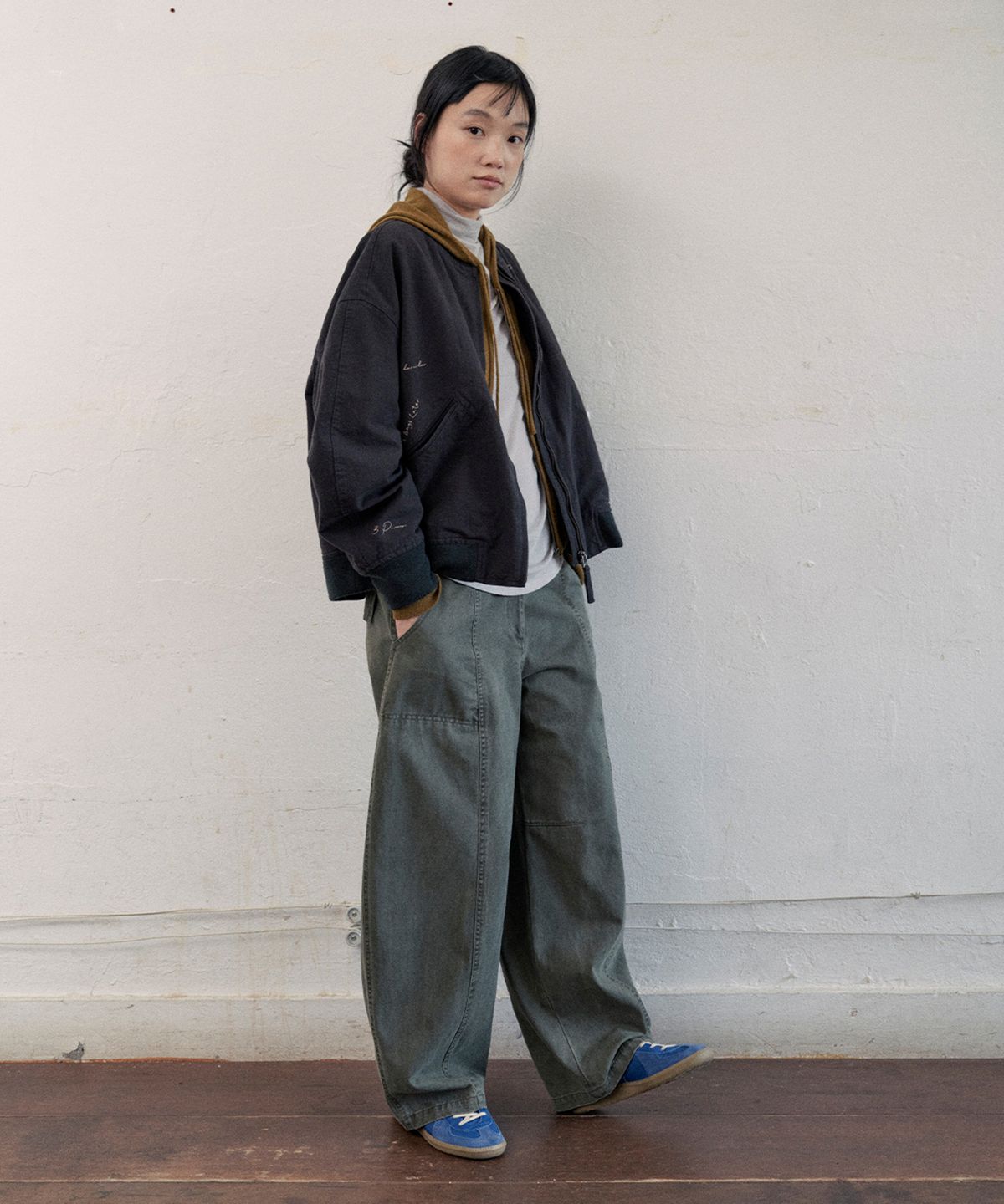 모노크롬(MONOCHROME) pokkle stitch jumper (black)
