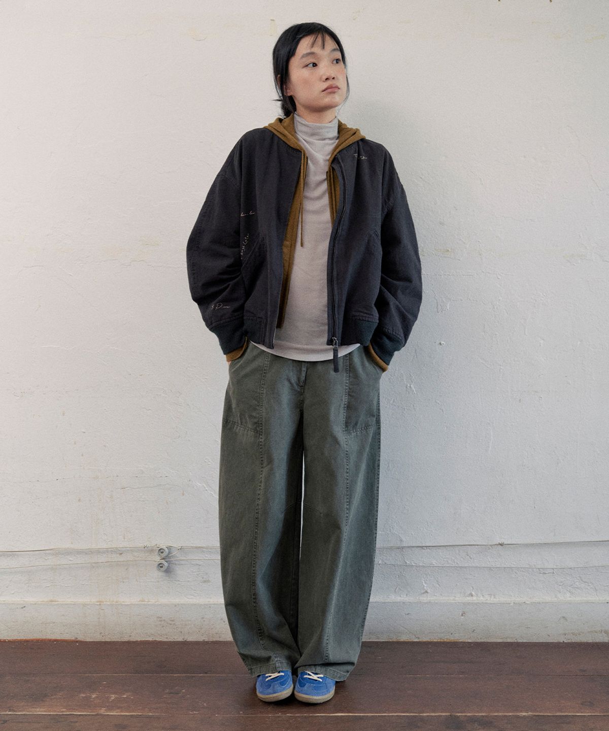 모노크롬(MONOCHROME) pokkle stitch jumper (black)