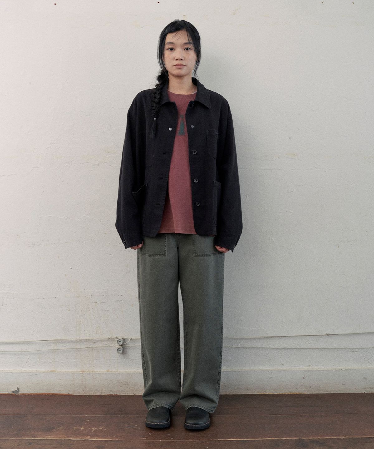 모노크롬(MONOCHROME) new cooper work jacket (black)