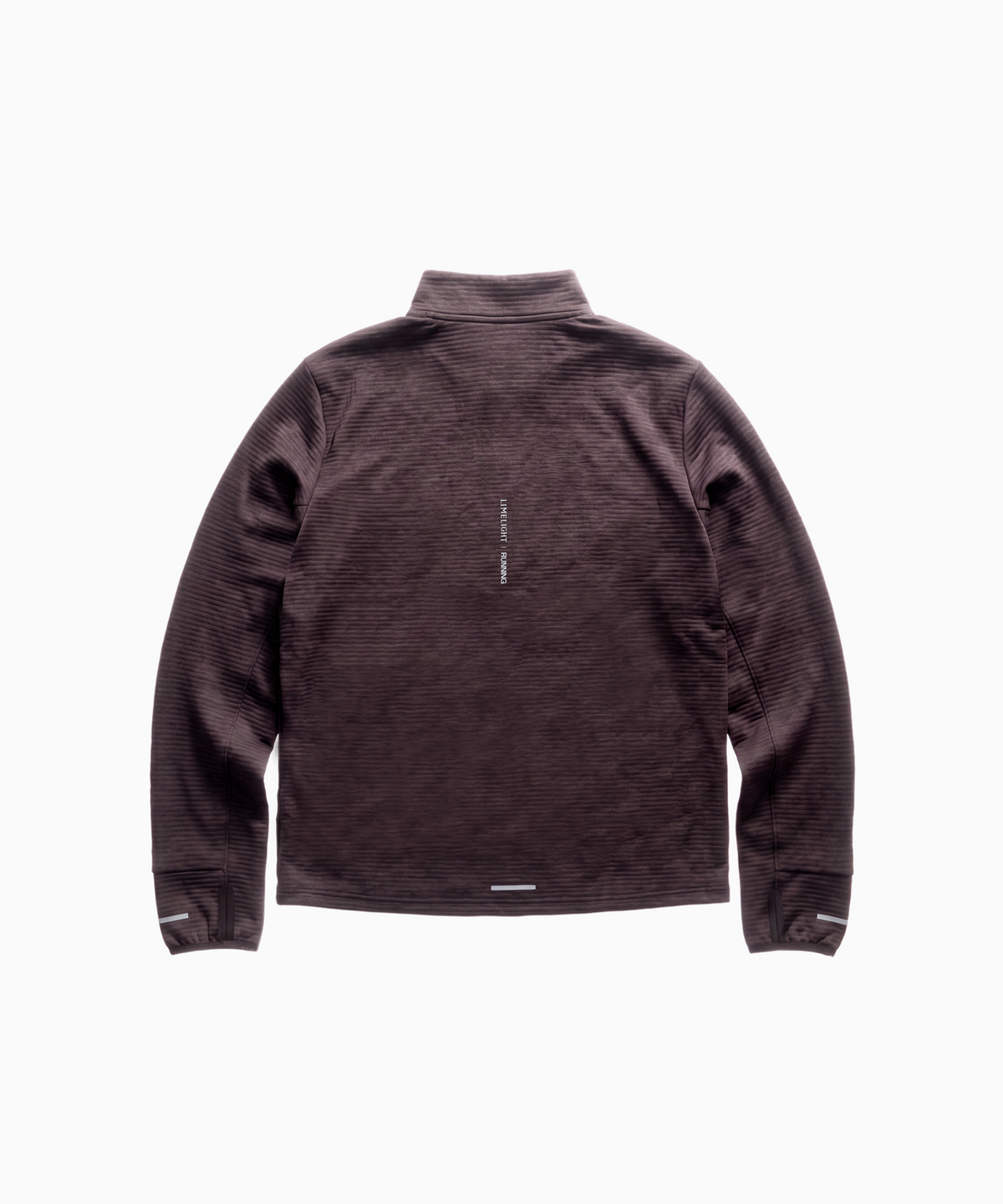 라임라잇 어패럴(LIMELIGHT APPAREL) 애슬릿 하프 집업 러닝 롱슬리브 (브라운/그레이)