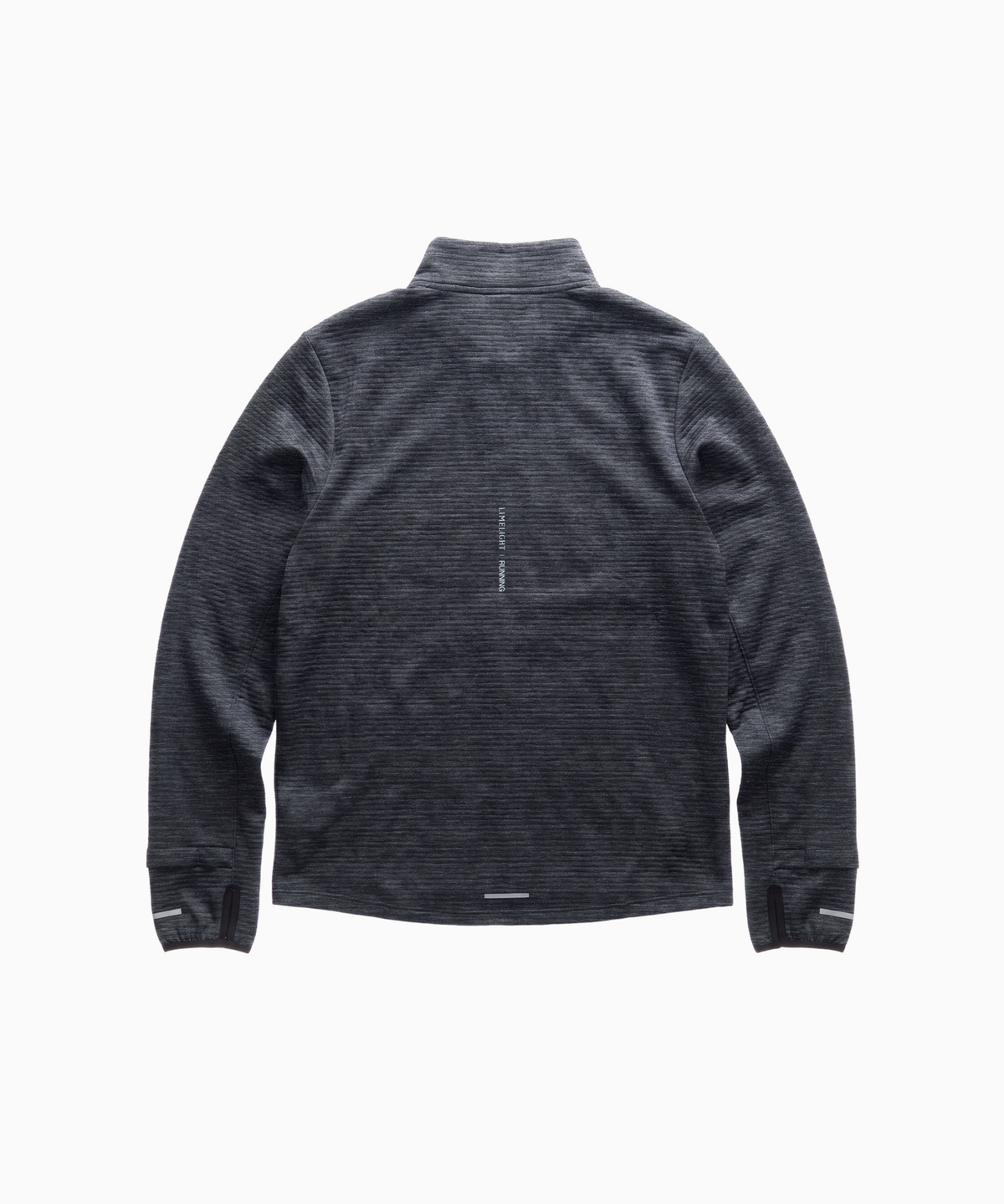 라임라잇 어패럴(LIMELIGHT APPAREL) 애슬릿 하프 집업 러닝 롱슬리브 (차콜/그레이)