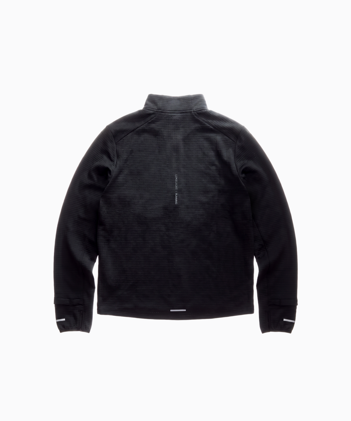 라임라잇 어패럴(LIMELIGHT APPAREL) 애슬릿 하프 집업 러닝 롱슬리브 (블랙/그레이)