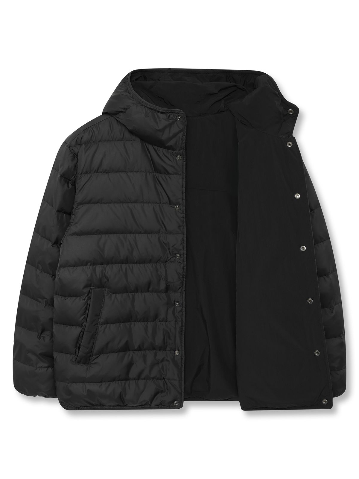 노르디스크(NORDISK) 스카겐 경량 크리스탈 다운 자켓 (Reversible) - M_Charcoal