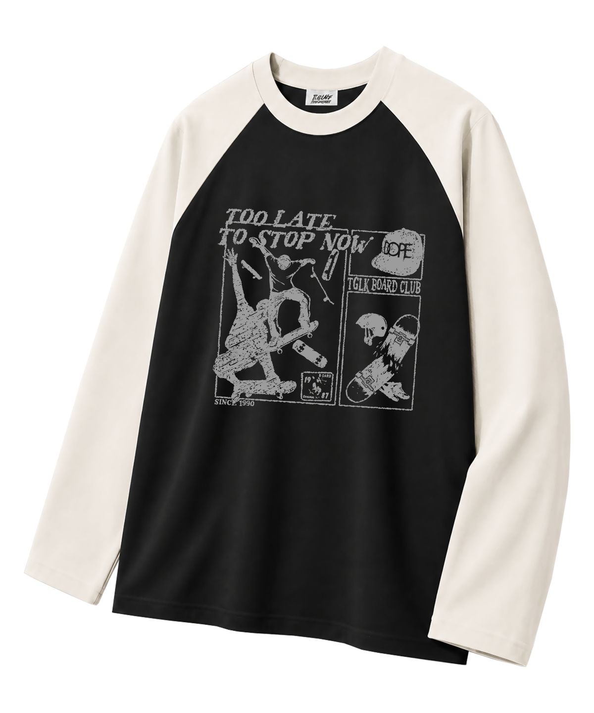 티글레이크(TI.GLAKE) 투레이트 오버핏 래글런 긴팔 티셔츠 5 COLOR