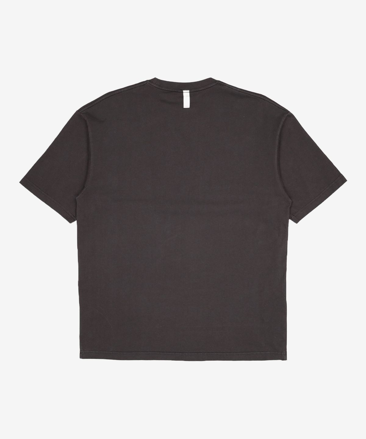 노매뉴얼(NOMANUAL) OVERDYED CURSIVE LOGO T-SHIRT - WASHED NAVY 95