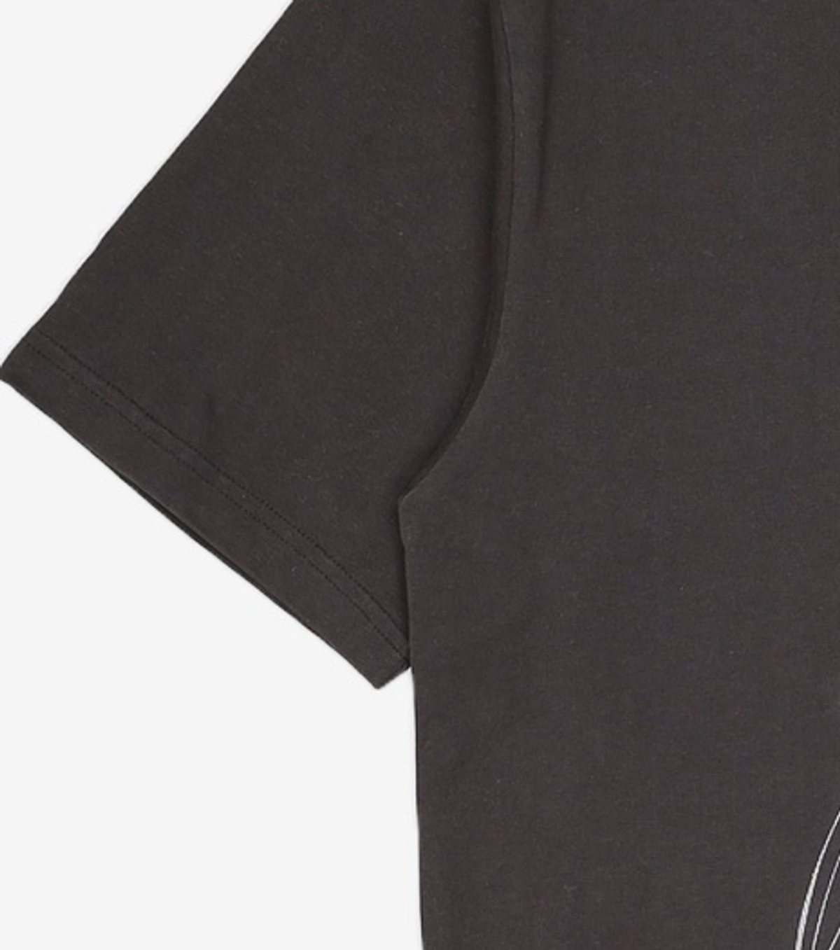 노매뉴얼(NOMANUAL) OVERDYED CURSIVE LOGO T-SHIRT - WASHED NAVY 95